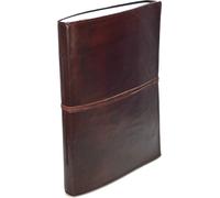 Inde Classique - Livre d'or, de notes, de croquis, en cuir [plus que A4] Vintage Lisse