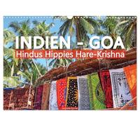 Inde - Goa Hindous Hippies Hare Krishna, Version française (Calendrier mural 2026 DIN A3 portrait), Calendrier CALVENDO mensuel