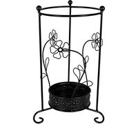 Inde Porte-Parapluie en Forme de Couronne Noir