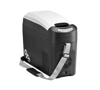 Indel B TB18 Noir Réfrigérateur Congélateur Portable à Compresseur, Capacité 18 Litres, pour Voiture, Camping-Car, Camion, 12/24V DC avec Prise Allume-Cigare