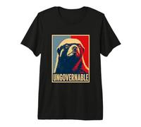 Indépendance Rebelle du Blaireau de Miel ingouvernable T-Shirt Haut de Gamme