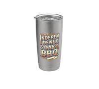 Independence & Day Bbq Celebration Summer Vibes 4 juillet Gobelet isotherme en acier inoxydable double paroi