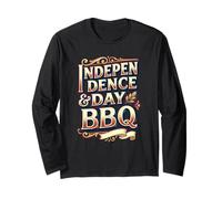 Independence & Day BBQ Celebration Summer Vibes 4 Juillet Manche Longue