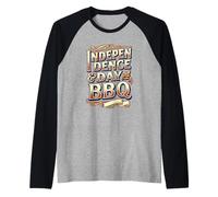 Independence & Day BBQ Celebration Summer Vibes 4 Juillet Manche Raglan