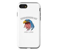Independence Day Eagle Drapeau américain sur Plumes Coque pour iPhone SE (2020) / 7/8