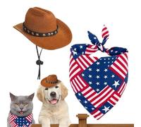 Independence Day Ensemble de vêtements d'oies patriotiques | Drapeau de jardin animal - Décorations de vacances mignonnes - Oie - Accessoire de costume pour jardin, fête en plein air