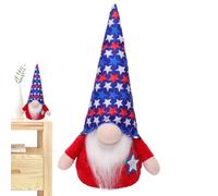 Independence Day Gnome sans visage | 4 juillet Décorations de fête patriotique Décoration de table commémorative américaine des présidents vétérans