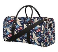 Independence Day Sac de voyage américain pour femmes, hommes, filles, garçons, week-end, sac fourre-tout de 22,7 l, bagage cabine, pour sport, gym, yoga, couleur, 22.7L, Organiseur de sac
