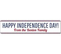 Independence Day! Sign Personalized From Family Name Metal Wall Decor