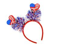 Independence Days Bandeau avec double cœur et rayures pour le 4 juillet