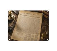 Independence Declaration Plaque Murale En Métal 30x40cm Déco Maison | Intégrez des panneaux muraux en métal dans le salon pour un mur au style plus marqué.