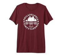 Independence Hall Philadelphia Pennsylvania Philly Bretzel T-Shirt Haut de Gamme