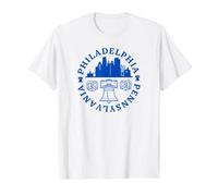 Independence Hall Philadelphie Pennsylvanie Bretzels Philly T-Shirt Graphique avec Valeur, Homme, Blanc, S