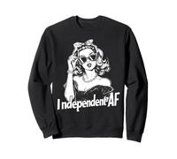 Independent AF Women Empowerment Badass Pin Up Girl Sweatshirt