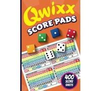 Independently published Qwixx Lot de 400 Petites Feuilles colorées pour Jeu de société 15,2 x 22,9 cm