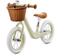 inderkraft RAPID Draisienne en Métal, Vélo sans Pédale, Velo Bebe, Siège Réglable, Rétro, Pour les enfants de 3 ans à 35 kg, Vert