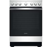 INDESIT - Cuisinière électrique Pose Libre, IS67V5PCX/E, Chaleur tournante, Energie:A reconditionné Bon état Noir