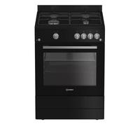 Indesit Cuisinière gaz 69l 4 feux noir - I6GGKCB