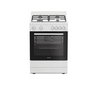Indesit – Cuisinière gaz I6G5KCW – 72 L, 4 feux – Blanc