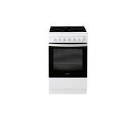 Indesit IS5V5PCW/FR - Cuisinière - pose libre - largeur : 50 cm - profondeur : 60 cm - hauteur : 85 cm - avec système auto-nettoyant - blanc Blanc