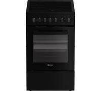 Indesit Cuisinière vitrocéramique I5V3PCB 4 foyers 7700 W L50 cm Noir
