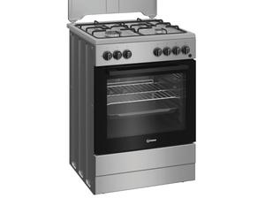 Indesit I6G3PMS Cuisinière à gaz 60 cm 4 feux four électrique inox