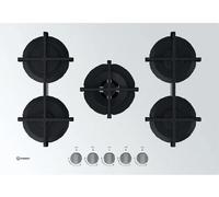INDESIT ING 72T/WH1 Cuisinière 5 Brûleurs Gaz Remplaç. PR752W/I/WH Verre Blanc