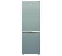 Indesit INK 21311 S5E Réfrigérateur combiné, ventilateur, libre installation, 59,5 cm, 35 dB, H 179 cm, 301 litres, système multi-airflow, led, sans gel, argent, classe énergétique D