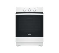 Indesit IS67IQ5PCW - Cuisinière - pose libre - avec système auto-nettoyant