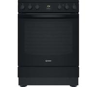 Cuisinière vitrocéramique - INDESIT - IS67V5CCB FR - 4 foyers radiants - Multifonction - Nettoyage par catalyse