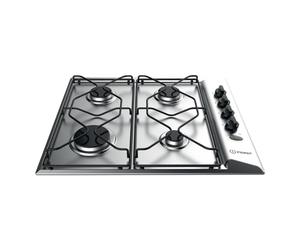 Indesit PAA 642 IX/I Cuisinière à gaz, 4 feux, Acier inoxydable