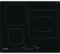 indesit table de cuisson induction 60cm 3 feux 7200w noir is33q60ne