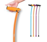 INDESmed | Canne de Marche légère - 100% Aluminium aérospatial - Ergonomique, poignée réglable - Design Moderne & élégant - Homme & Femme - Fabriquée en Espagne (Orange, M (165-175cm))