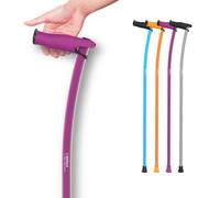 INDESmed | Canne de Marche légère - 100% Aluminium aérospatial - Ergonomique, poignée réglable - Design Moderne & élégant - Homme & Femme - Fabriquée en Espagne (Violet, M (165-175cm))