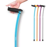 INDESmed | Canne de Marche légère - 100% Aluminium aérospatial - Ergonomique, poignée réglable - Design Moderne & élégant - Homme & Femme - Fabriquée en Espagne (Bleu, M (165-175cm))