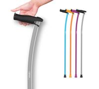 INDESmed | Canne de Marche légère - 100% Aluminium aérospatial - Ergonomique, poignée réglable - Design Moderne & élégant - Homme & Femme - Fabriquée en Espagne (Gris, S (155-165cm))