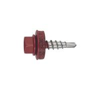 BOITE INDEX DE 250-VIS AUTOPERCEUSE ACIER-BOIS LAQUÉE ROUGE TUILE FILETAGE M4.8 Ø MM L 28 MM -AFRT144828