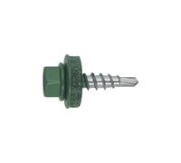 Index afve144835 - Vis limitée pointe de forage couvercle metal-madera + joint d'étanchéité p-14 4,8 x 35 RAL 6005