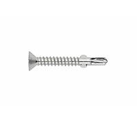 INDEX ATA5565 - Tornillo autotaladrante con broca de dos alas, cabeza avellanada y huella Tx. Cincado (5,5 x 65, 500 uds.)