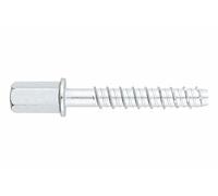 INDEX Boite de 50 - Vis a béton - Tête filetage femelle - Recouvrement zingué - Homologué ETE Option 2 Ø5 x 35 (M6) - Vis, pointes, boulons