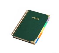 Index coloré Carnet de notes pour bureau, école, planification de projet | 5 onglets colorés, liaison rapide, idéal pour les réunions, projets, planification journalière