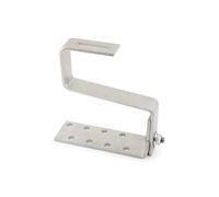 INDEX Crochet de toit réglable pour tuile canal - Inox A2 40-80 - Boite de 1 - Supportage des réseaux