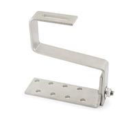 INDEX Crochet de toit réglable pour tuile canal - Inox A2 40-80 - Boite de 20 - Supportage des réseaux