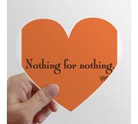 Index des Mots clés Rien pour Rien Les Autocollants d'ordinateur ou de Bagage avec la Forme de cÅ“ur