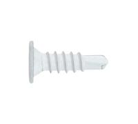 Index Fixing Systems BCP B - Pack de 500 vis pour gabarit de tête extra plate et empreinte Phillips (recouvrement zingué) couleur blanc, BCPB4214