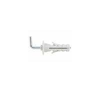 INDEX IPAGR12 - Taco de nylon para ladrillos huecos y materiales macizos. Gancho recto (M5 x 45 Ø12, 25 uds.)