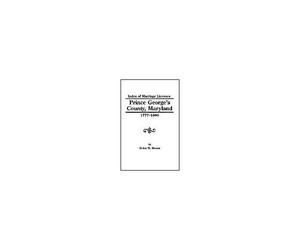 Index Pr.George's Co.Md 1777-1886