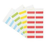 3L Fr 10522 - Sachet de 48 Onglets d'Indexation, Marque-Page, Index de Signalisation Adhésives Repositionnables 12 X 40mm, Couleurs Assorties