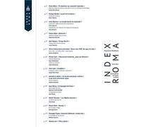 Index Roma by Edited by Javier Duero & Edited by Patricia Almeida Edited by Javier Duero , Edited by Patricia Almeida (Auteur)