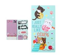 Index simples onglets colle tampon adhésif dessin animé note ensemble de beaux mémos pour les travailleurs de bureau mémos simples index adhésifs onglets note de dessin animé